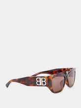 Balenciaga Havana BB-Logo Sunglasses
