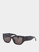 Balenciaga Black Cat-Eye Sunglasses
