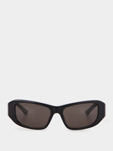 Balenciaga Black Rectangle Sunglasses