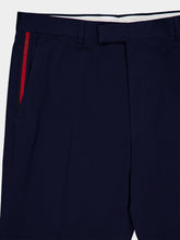 Gucci Blue Cotton Gabardine Pant with Web