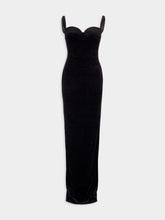 Balenciaga Fitted Black Velvet Gown