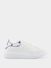 Alexander McQueen White and Indigo Oversized Sneakers