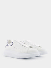 Alexander McQueen White and Indigo Oversized Sneakers