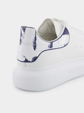 Alexander McQueen White and Indigo Oversized Sneakers