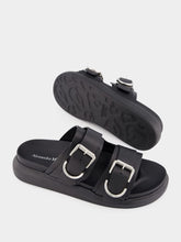 Alexander McQueen Black Hybrid Slide