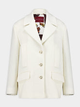 Gucci Ivory Tweed Damier Coat