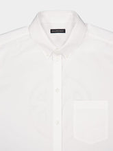 Balenciaga White Metal BB Stencil-Print Cotton Shirt