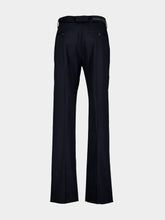 Alexander McQueen Navy Blue Chino Trousers