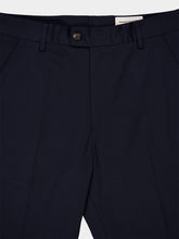 Alexander McQueen Navy Blue Chino Trousers