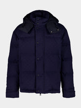 Gucci Dark Blue GG Canvas Down Jacket