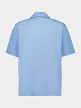 Gucci Blue Shirt Disco Bowling Dyed Popeline Cotton