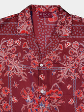 Gucci Rosso Ancora Silk Bandana Shirt
