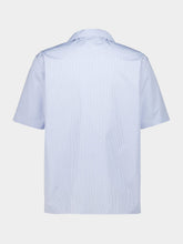 Gucci Light Blue Striped Bowling Shirt