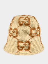 GG Raffia Bucket Hat
