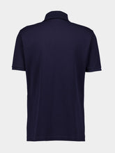 Gucci Navy Cotton Polo Shirt with Web