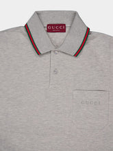 Gucci Grey Melange Stretch Cotton Polo