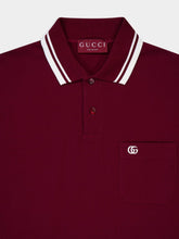 Gucci Rosso Ancora Red Cotton Piqué Polo Shirt
