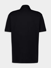 Gucci Black Cotton polo shirt with Web