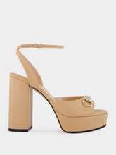 Gucci Beige Horsebit Platform Sandal