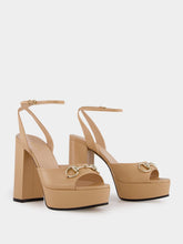 Gucci Beige Horsebit Platform Sandal