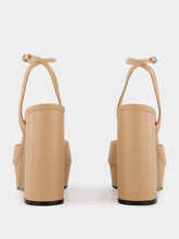 Gucci Beige Horsebit Platform Sandal