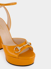 Gucci Tango Leather Horsebit Platform Sandal