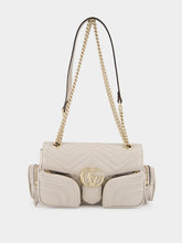 Gucci Ivory GG Marmont Small Multi-Pocket Bag