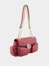 Gucci Rosso Ancora GG Marmont Small Multi-Pocket Bag
