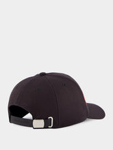 Alexander McQueen Graffiti Logo Black Cotton Cap