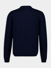 Gucci Dark Blue Sweater Gucci Intarsia