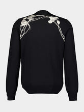 Alexander McQueen Black Floral Harness Jumper