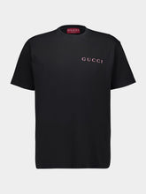 Black Printed Cotton Jersey T-Shirt