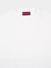 Gucci White Cotton T-Shirt with Embroidery