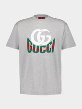 Gucci Grey Printed Cotton T-Shirt