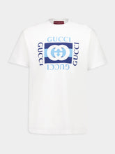 Gucci White Interlocking G Print Cotton T-Shirt