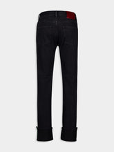 Gucci Dark Grey Denim pant with Web