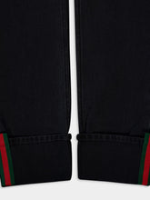 Gucci Dark Grey Denim pant with Web
