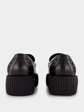 Gucci Black Leather Horsebit Creeper Shoes