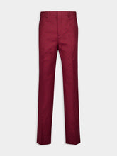 Gucci Rosso Ancora GG Cotton Canvas Pants