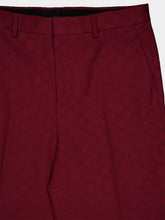 Gucci Rosso Ancora GG Cotton Canvas Pants