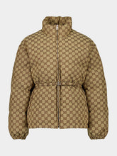 Gucci Beige GG Canvas Bomber Jacket
