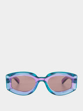 Gucci Violet Geometric Frame Sunglasses