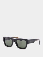 Gucci Black Sunglasses With Dark Tortoiseshell Acetate Tips