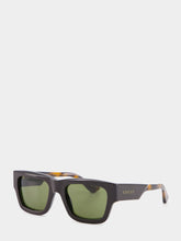 Gucci Tortoiseshell Rectangular Frame Sunglasses
