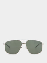 Gucci Silver Navigator Frame Sunglasses