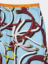 Gucci Belt Series Silk Midi Skirt