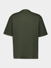 Gucci Dark Green Embroidered Cotton Jersey T-Shirt