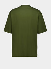 Gucci Forest Green Cotton Jersey T-Shirt with Embroidery