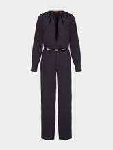 Gucci Black Keyhole-Neck Jumpsuit