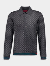 Gucci Wool and Silk GG Polo Shirt